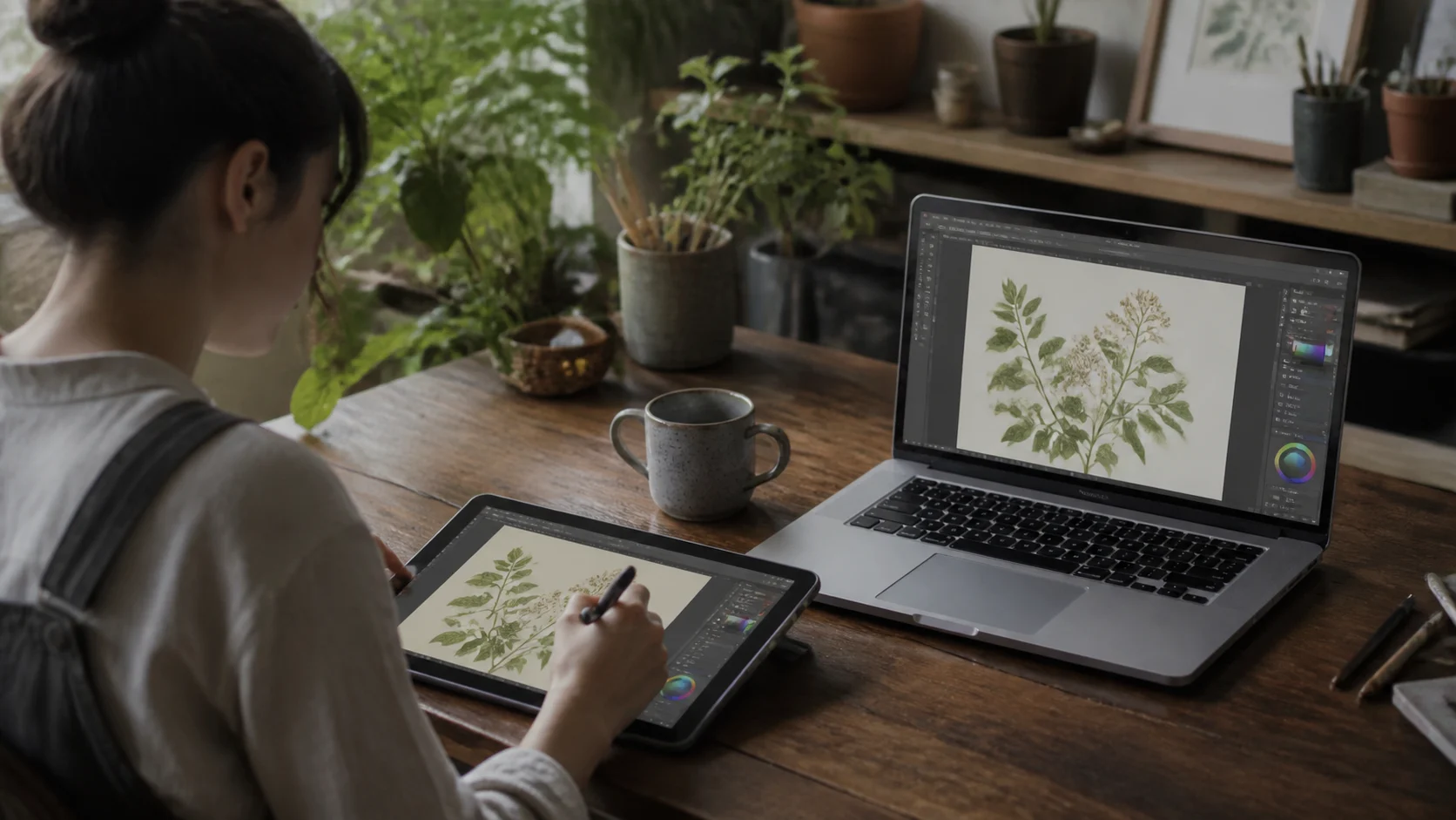 Vor dem Grafikdisplay das vorhandene Tablet testen