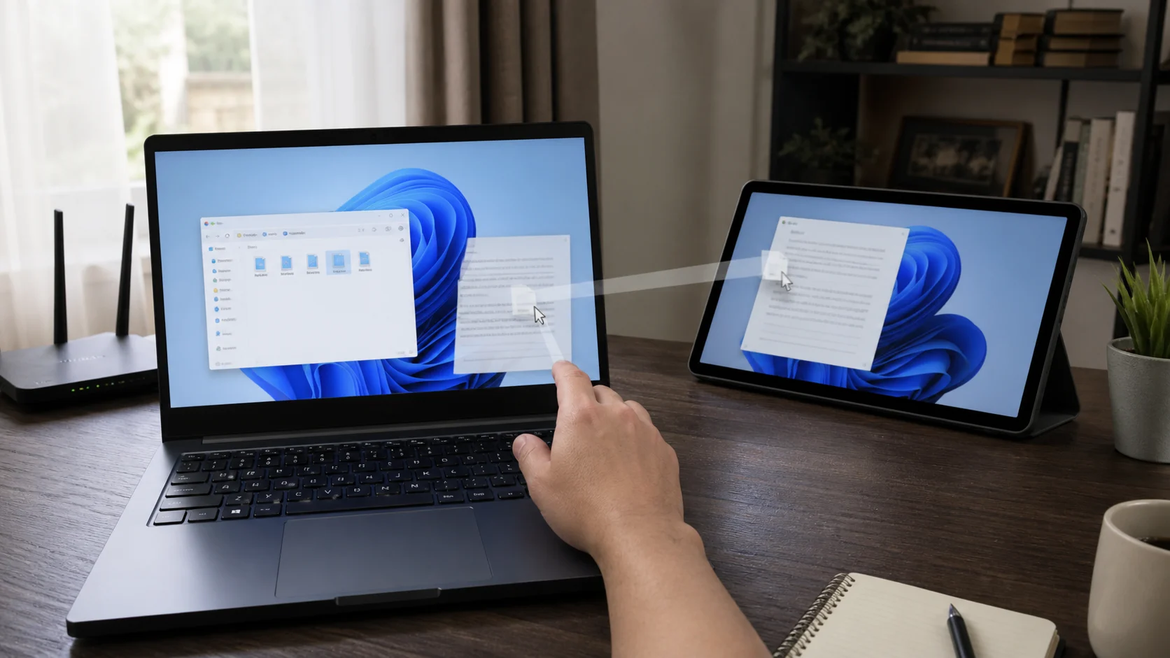 タブレットをワイヤレスのセカンドモニターに